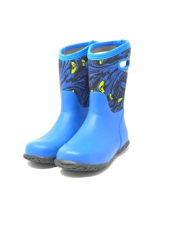 Bogs Other - Bogs York Spooky Print Blue Waterproof Rain Boots Kids Little Kid